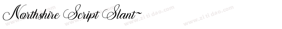 Northshire Script Slant字体转换